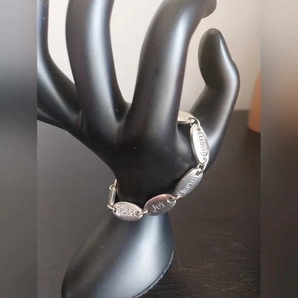 Silver Sterling Charm Bracelet - Picture 4 of 10